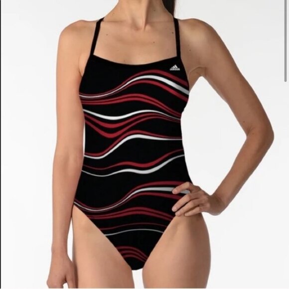 22/24/26 Adidas Elevate Vortex Swimsuit B1 - Picture 1 of 5